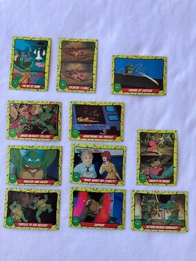 Vintage Topps TMNT cards